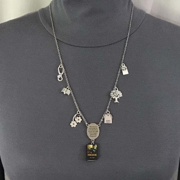 Fathers and Sons by Ivan Turgenev Handmade Russian Literature Necklace, Book - Picture 9 of 16